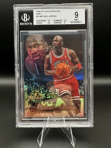 1996-97 Flair Showcase - Michael Jordan #23 Row 1 BGS 9
