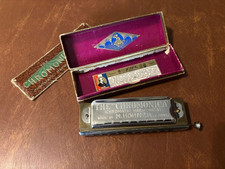 The "Chromonica" Chromatic Harmonica by M. Hohner Germany w Case
