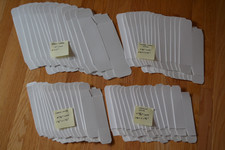 Lot of 60 New White Vacuum Tube Boxes. X Large Octal, XL, Large  Medium Octal