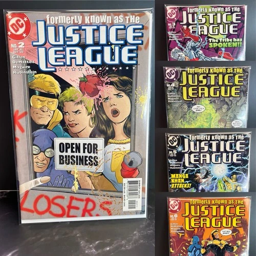 Vintage Lot Of DC Comics Formerly Known As Justice League Comic Books 2-6