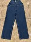 Mens 40X30 LIBERTY Denim Blue Jean Bib Overalls Unlined Chore Farmer EXCELLENT — photo 2