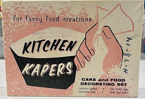 Vintage Ateco Cake Decorating Set Kitchen Kapers Pastry Bag Tips Box