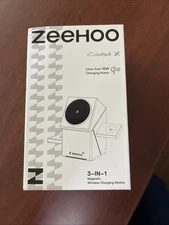 ZEEHOO Wireless Charging Station, CubeTrick-X Qi2 15W Fast Charge, 3 in 1