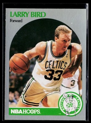 1990-91 Hoops Set-Break #39 Larry Bird, Near Mint or Better , (HUCK'S)