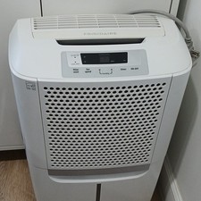 Frigidaire Console Dehumidifier White Timer Fan Speed Control Automatic Shut Off