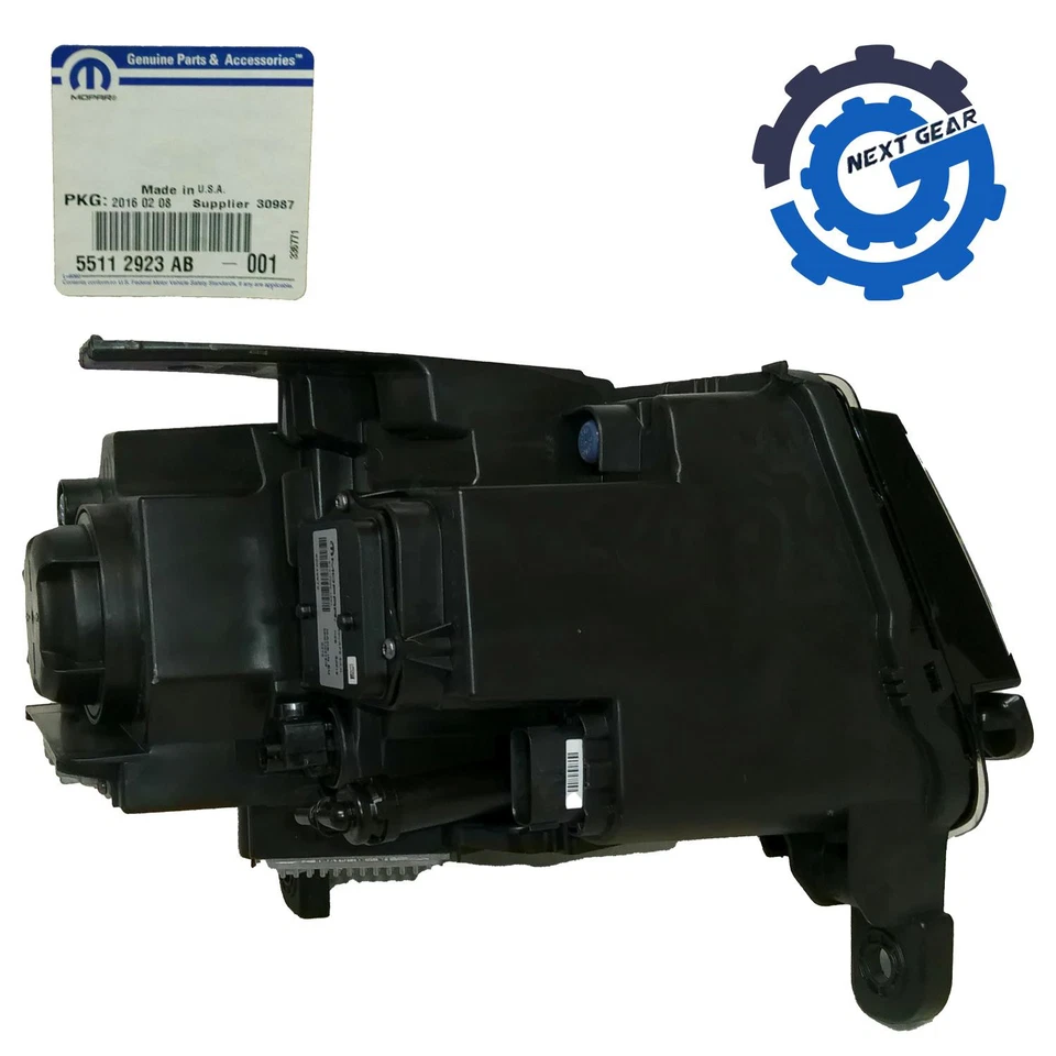 全新 原始设备制造商 Mopar 左氙气车头灯 Assy 适用于 2016 吉普大切诺基 55112923AB — 第 4/4 张图片