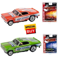 Auto World 4Gear 1972 Plymouth Duster High Octane FC Combo HO Scale Slot Car