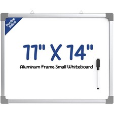 11"x14" Double-Sided Small White Board Dry Erase Board Aluminum Frame