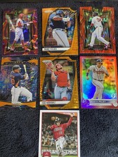 MLB Numbered Card Lot (7) Topps Prizm Panini, Inserts Foil 