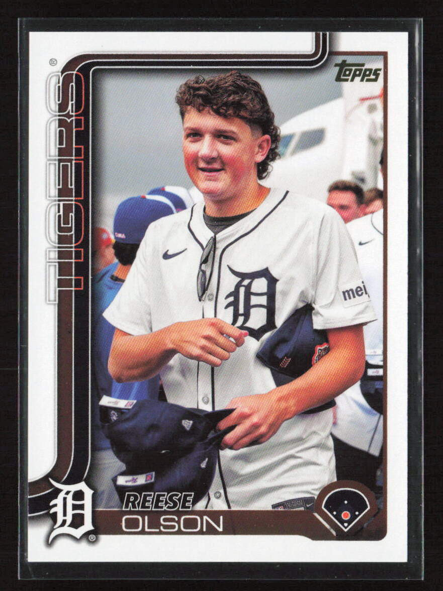 2025 Topps Series 1 #224 Reese Olson Golden Mirror Tigers SSP