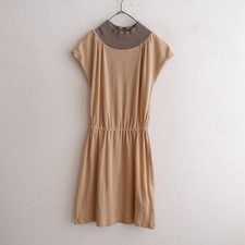 mina perhonen Plume High-Neck French Sleeve Dress Size 36