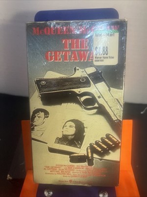 The Getaway VHS 1972, 1990 (New, Sealed) Steve McQueen, Ali McGraw.