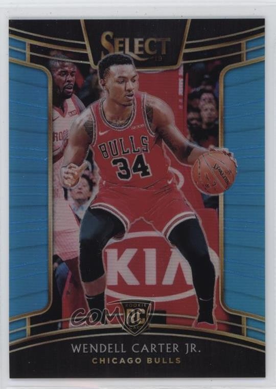 2018 Panini Select Concourse Light Blue Prizm 165/299 Wendell Carter Jr #65 14cm