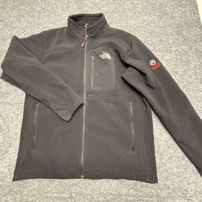 The North Face Summit Series Mens Medium Black Softshell Fleece Lined Jacket