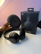 Beats by Dr. Dre Solo Pro Black Wireless Bluetooth Headphones with Case