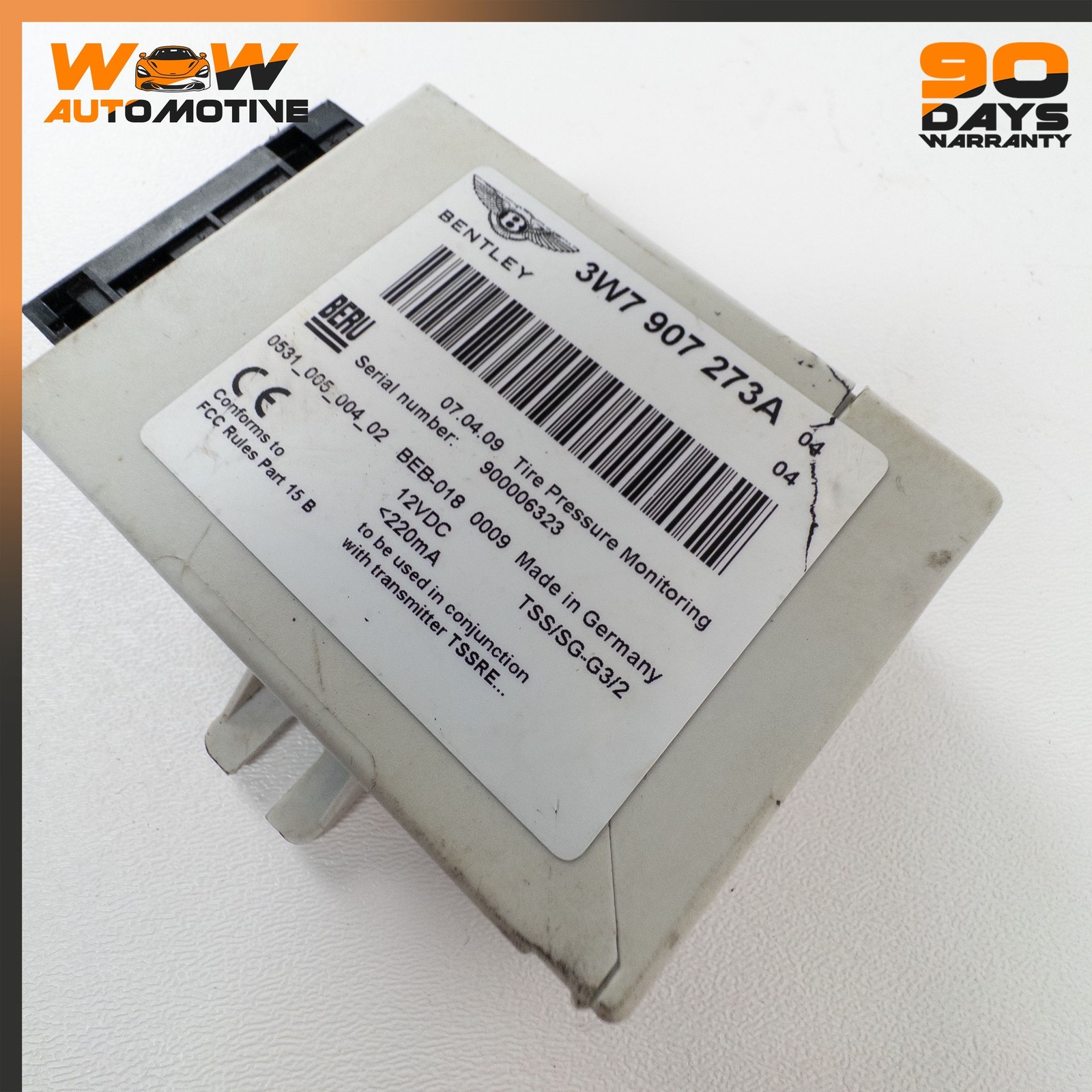 04-17 BENTLEY CONTINENTAL GTC GT TPMS TIRE PRESSURE MONITORING SENSOR OEM