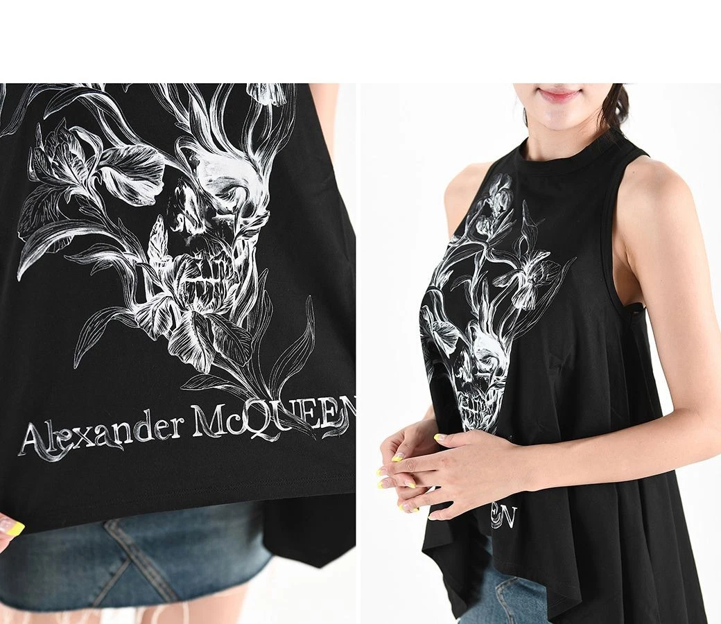 Top donna senza maniche Alexander McQueen Iris 634217 33676817