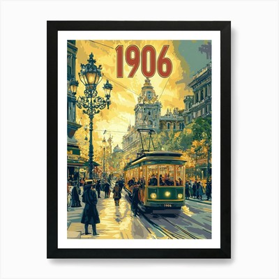 Aihrgdesign A Retro Reiseposter O gerahmtes Wandbild Poster Leinwanddruck Bild