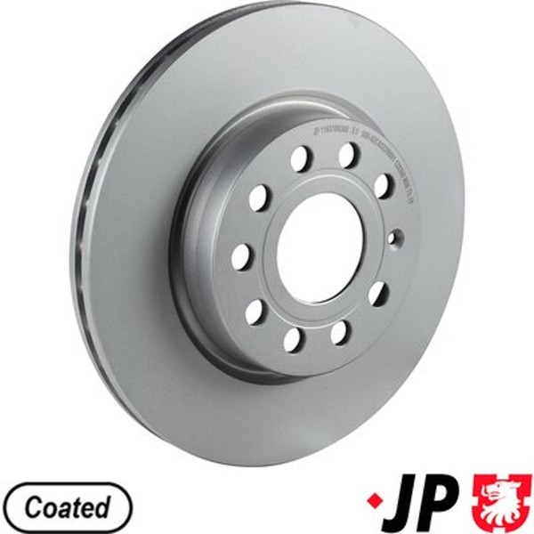 2X Bremsscheibe Jp Jp Group 1163109300 FüR 521 1K1 Seat Audi 5M1 Golf Vw Plus 6-image