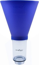 Engine oil funnel for vehicles with threaded filler caps