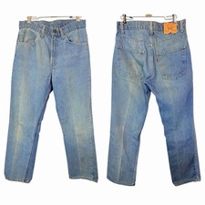 Vintage 1970s Levi  s 505 Orange Tab Jeans Made in USA Straight 32x30