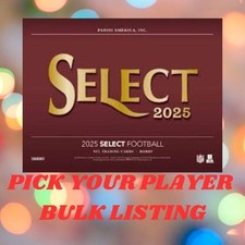 2025 Panini Select Football Rookie/Vet PICK YOUR PLAYER