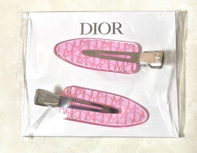 Dior Pink Hair Clips Set of 2 Backstage Nominee Hair Pins Used