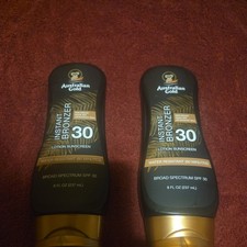 2 PACK Australian Gold SPF30 Sunscreen Lotion Instant Bronzer 8 oz EXP 8/26 U38B