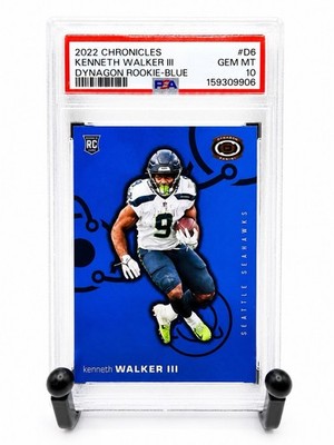KENNETH WALKER III K9 2022 CHRONICLES DYNAGON ROOKIES D-6 BLUE /25 SEAHAWKS (RC)