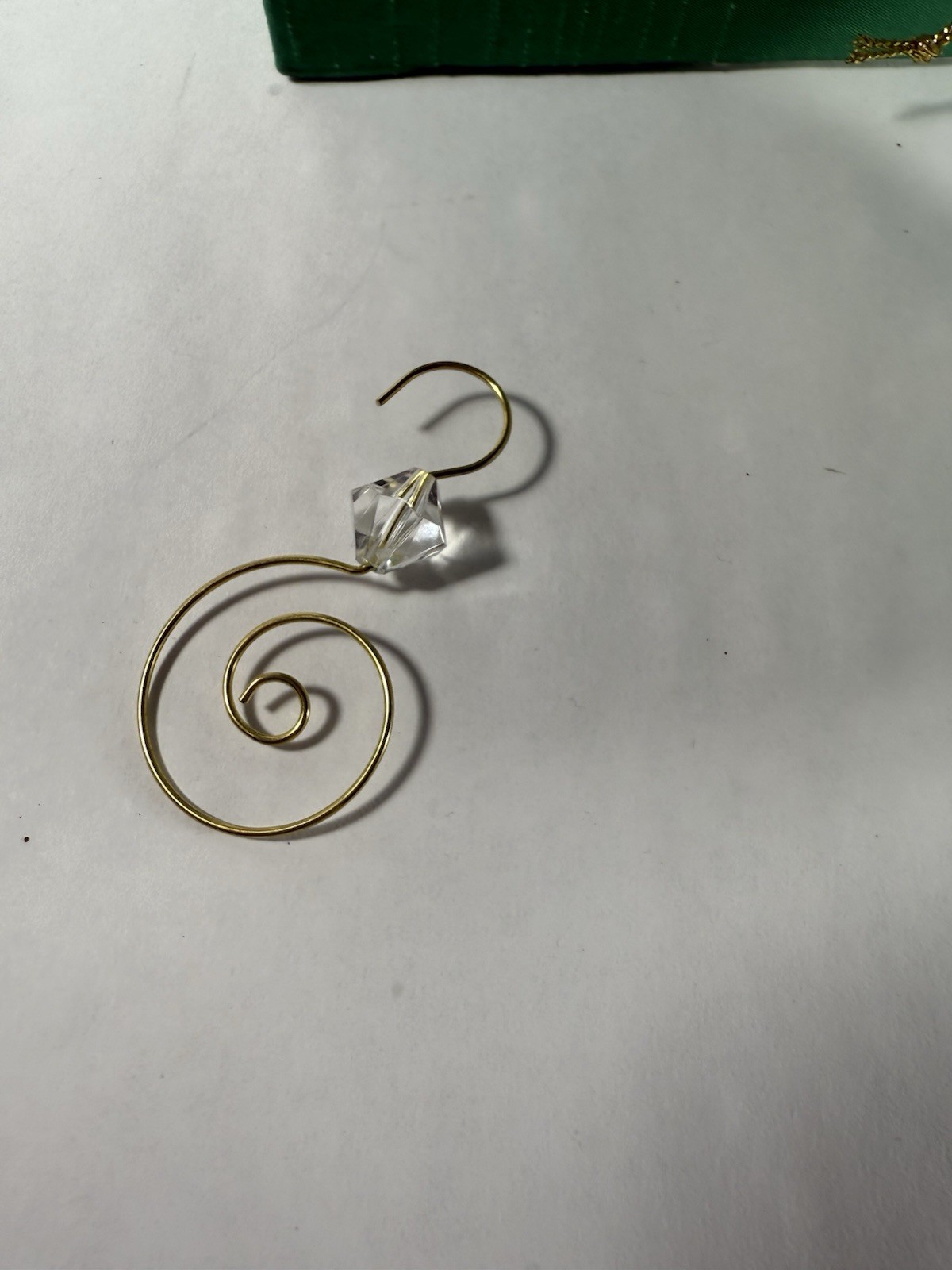 Pier One Christmas Ornament Hand Painted Glass Li Bien Angel 5" Tear Drop 2008