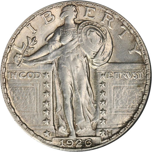 1926-S Standing Liberty Quarter Choice AU/BU Great Eye Appeal Nice Strike