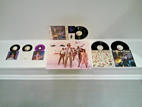 PRINCE PURPLE RAIN VINYL LOT! 1984 LP 7"~DOVES CRY/GO CRAZY 12" STRANGER THINGS!