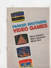 Parker Brothers Game Catalog Atari 2600 Manual Only Authentic No Tracking