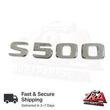 S500 CHROME REPLACEMENT FOR MERCEDES REAR TRUNK EMBLEM BADGE NAMEPLATE DECAL