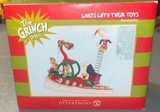 Department 56 Dr. Seuss Grinch Who's With Their Toys Resin Figurine Boxed