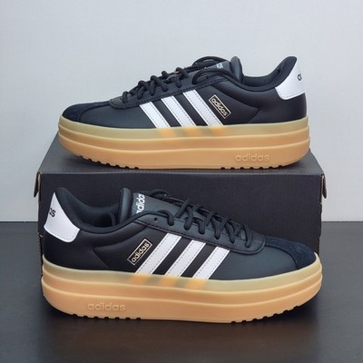 Adidas VL Court Women's Size 7 Athletic Shoes Black White Casual Sneakers