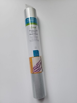 Cricut Premium Vinyl Shimmer Permanent, Shimmer Silver, 12'' x 48''