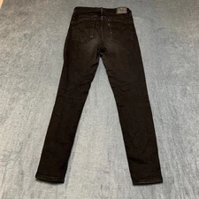 Levi's 721 Skinny Jeans Womens 27x28 Soft Black Denim Stretch Comfort High Rise