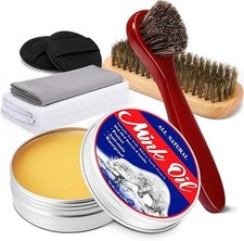 6-in-1 Mink Oil Leather Conditioner 3.52oz Cleaner for Boots Shoes Jackets