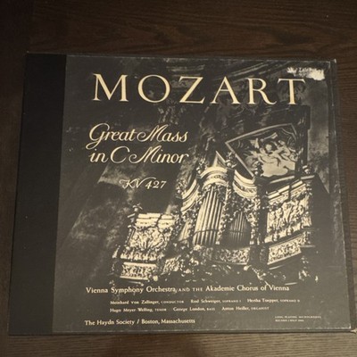 Haydn Society Mozart Great Mass in C Minor KV 427 LP Vinyl HSLP-2006