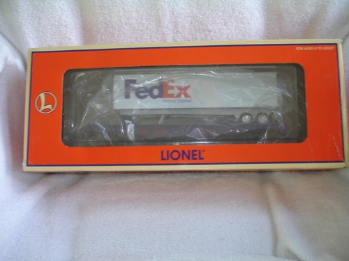 Coche plano Lionel con remolque Federal Express 6-19440 nuevo en caja envoltura de plástico | Zustand: New