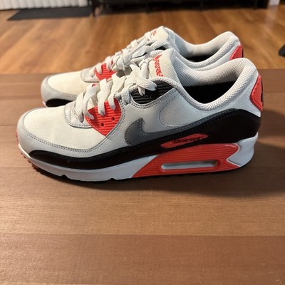 Nike Air Max 90 GTX Men's Size 8.5 Infrared Gore-Tex White Grey Red FD5810-101