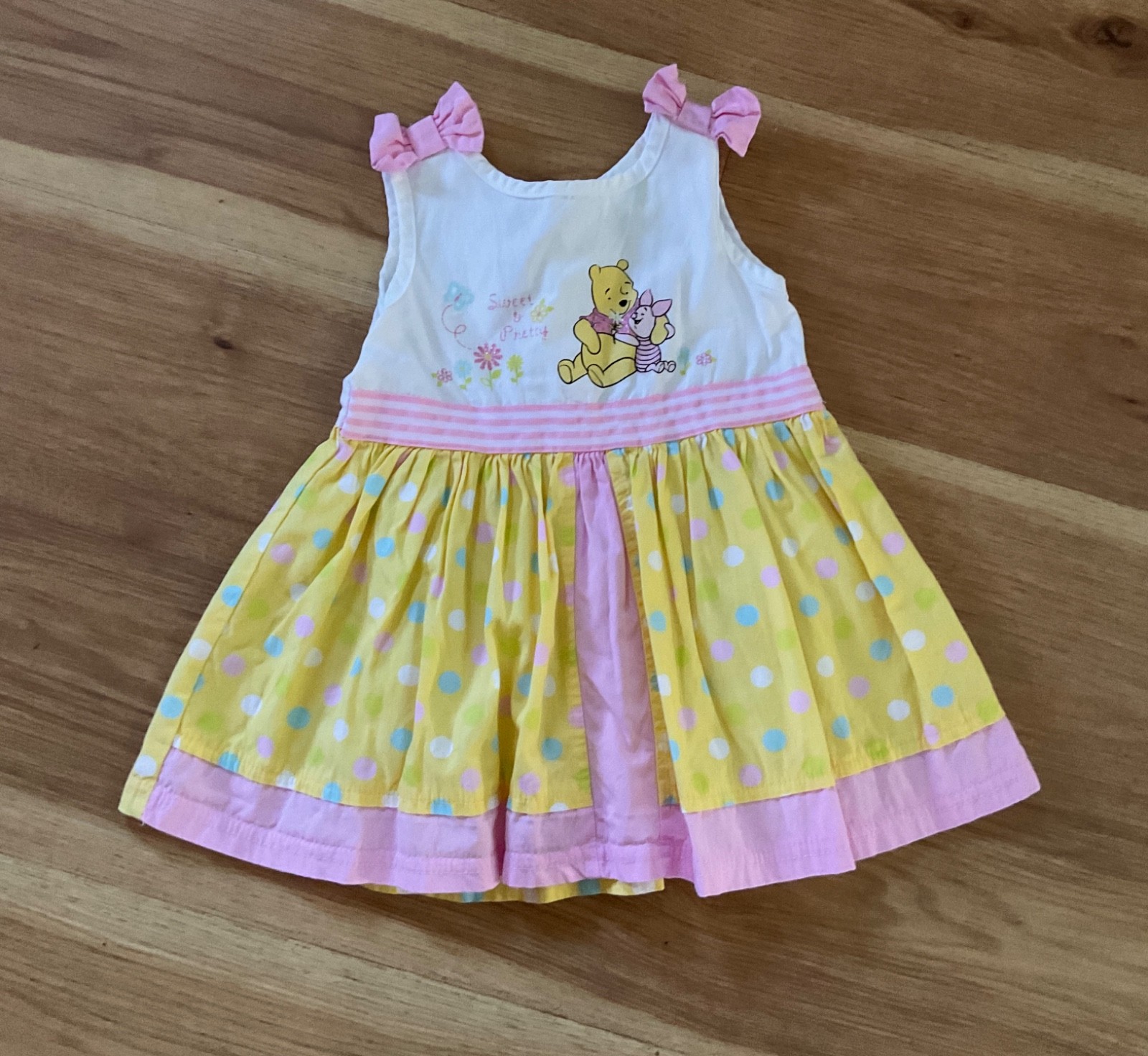 Disney Baby Winnie The Pooh Summer Dress Size 6/9 Months