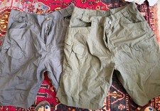 Men's Tactical Summer Cargo Shorts Casual Hiking Outdoor Utility Grey/green XXL