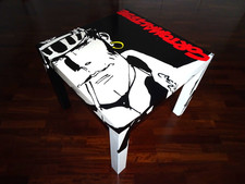 Tavolino d'Arte Dipinto a Mano CORTOMALTESE - Arredamento Salotto Design Fumetto