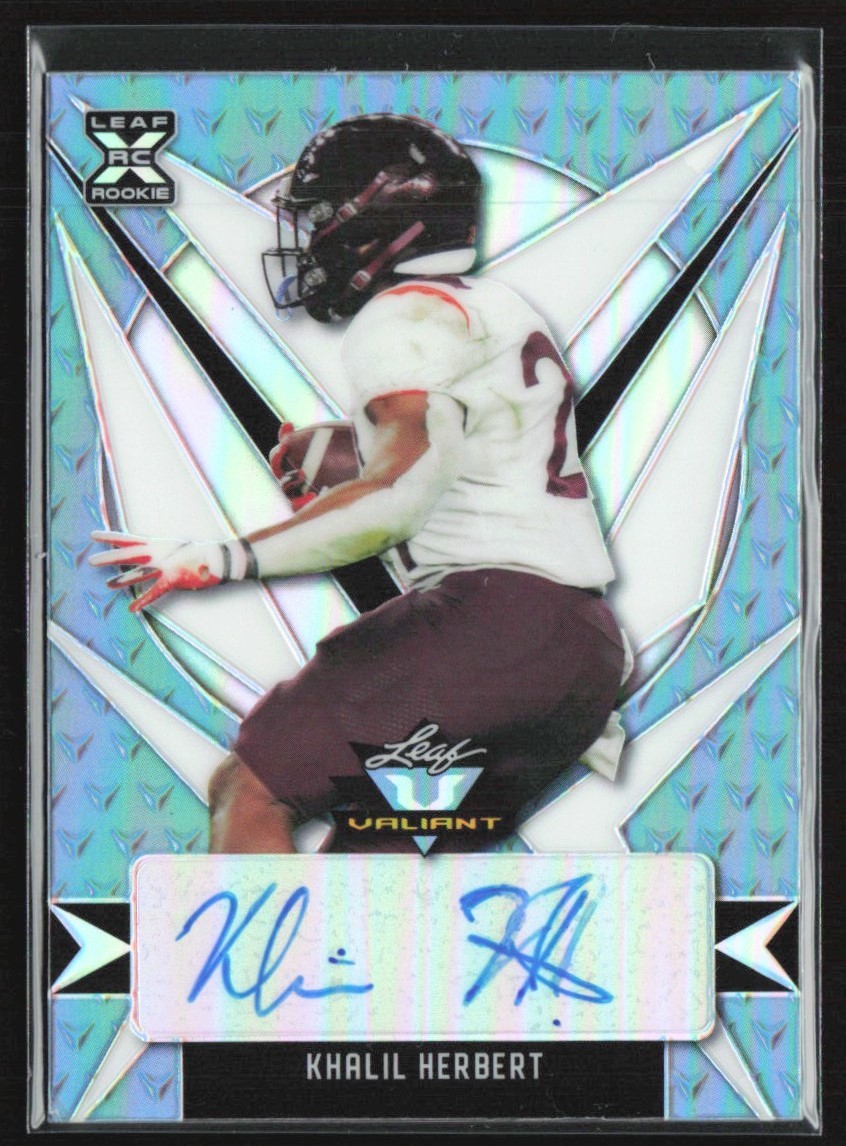 Khalil Herbert Leaf Signature Autographs #BAKH2 Blue