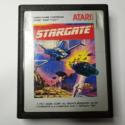 Stargate Atari 2600/7800/ 2600+ Atari CX26120 getestet/funktionstüchtig PAL. Grey Label