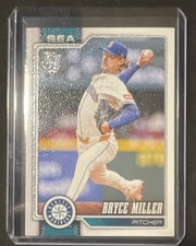 Topps 2026 Series 1 Bryce Miller - Canvas Print - #331 02/50 Mariners