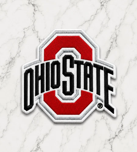 OHIO STATE BUCKEYES LOGO NCAA EMBROIDERED IRON ON PATCH 3.5"X3" FREE SHIPPING - product listing photo