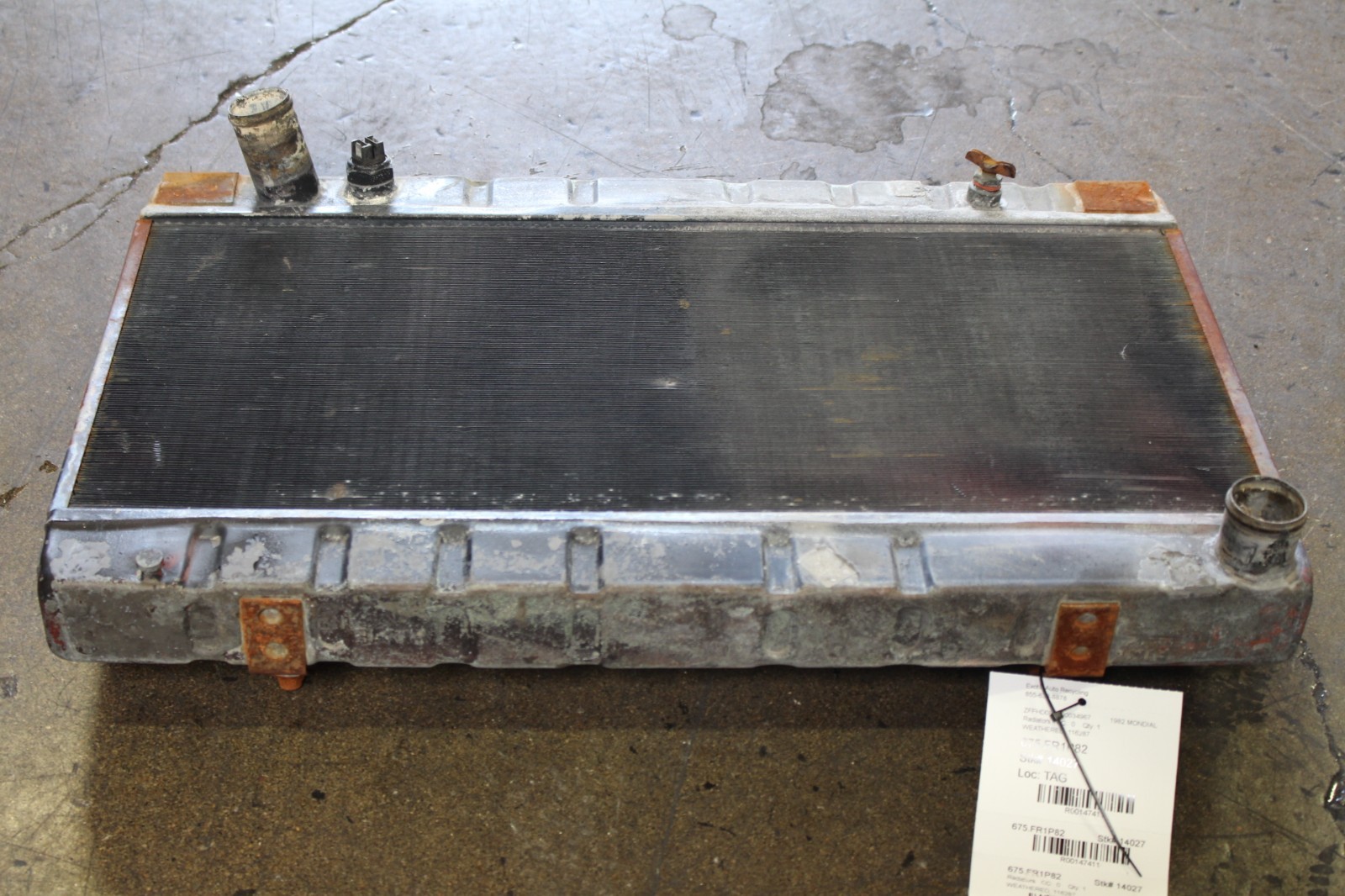 Ferrari Mondial, Radiator, Weathered, Used, P/N 116287